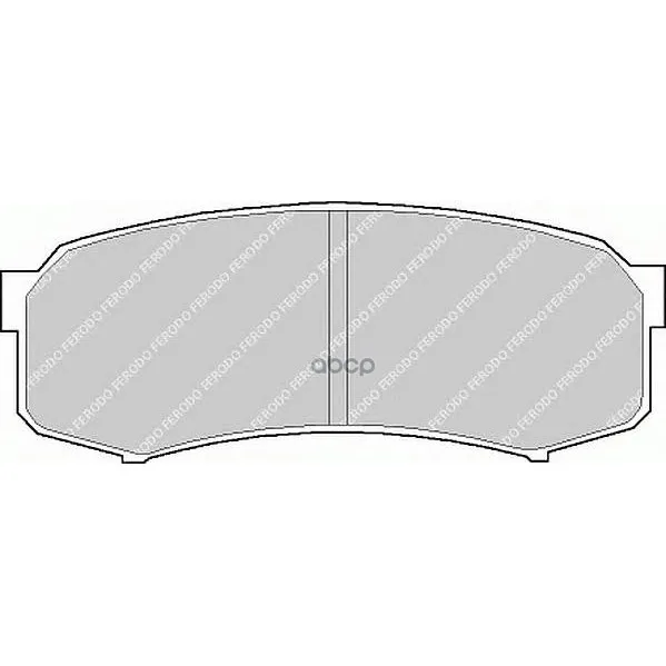 Колодки Тормозные Toyota Lc 80/90/120 90/Mitsubishi Pajero 3.8/3.2d 06 Задние Ferodo Fdb1021 Ferodo арт. FDB1021