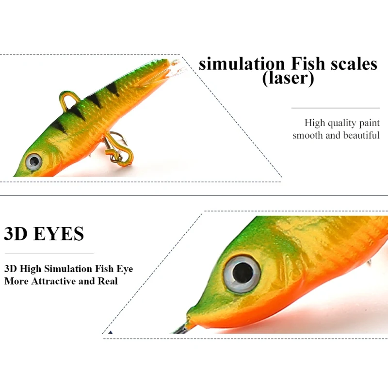 15G Balancer Winter Ice Fishing Lure Jig Bait Fishing Hooks 3D Eyes Lead Hard Lure Jigging Lure Fishing Tackle Lure