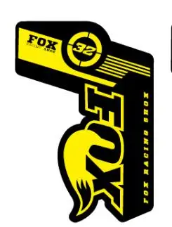 FOX 32 горный велосипед Передние наклейки на вилке велосипед Велоспорт Fox32 MTB наклейки - Цвет: yellow
