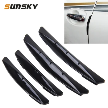 

3R 3R-2103 4 PCS Rubber Car Side Door Edge Protection Guards Cover Trims Stickers