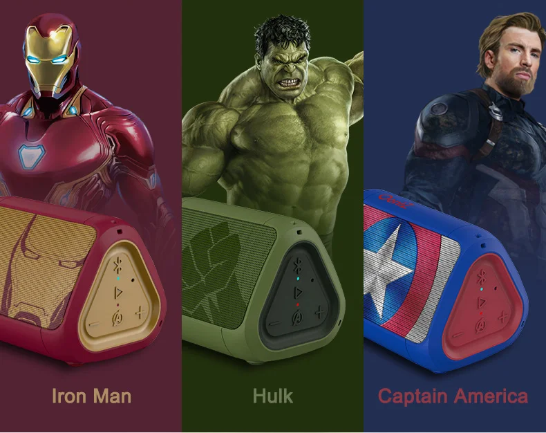 Оригинальный TWS стерео динамик с сертификатом Marvel Bluetooth Капитан Америка