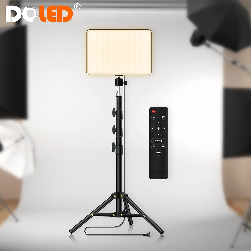 

LED Lighting Panel Remote Control Video Light with Stand for Photography Studio taking Photo Video Filming Live Streaming