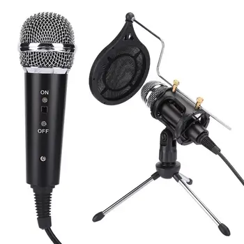

Professional Condenser Microphone Studio Voice Recording Mic for PC Mobile Phone karaoke microphone Coated vibrating microphone