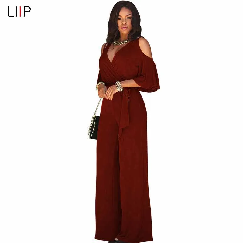 summer sexy bodycon jumpsuit boho harem jumpsuit rompers womens jumpsuits LIIP body women plus size 3186