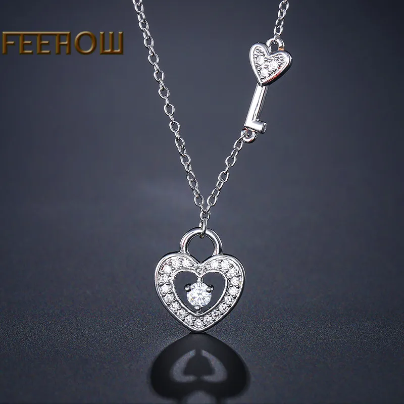 FEEHOW ювелирные изделия для лучших друзей головоломка BFF ключ замок компас Чи