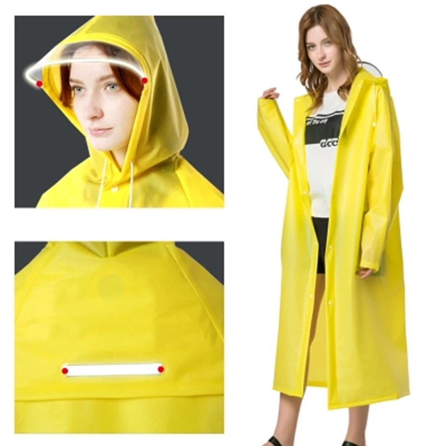 Женская куртка дождевик пластиковая парка прозрачный портативный мужское