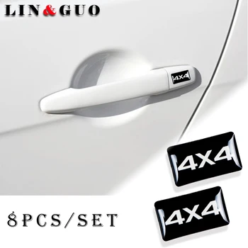 

8pcs 3D Epoxy decoration Car Sticker For lada 4X4 VESTA niva kalina priora granta largus vaz Car accessories interior styling
