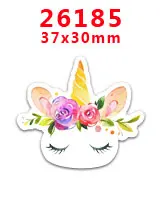 26185 30 шт. плоское украшение из смолы Единорог смолы pr26185 - Цвет: 26185