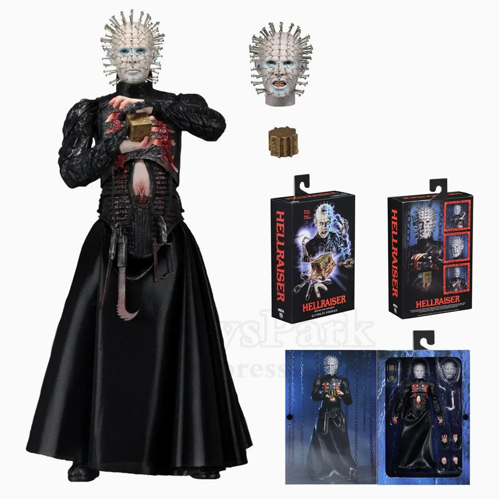 

Hellraiser Ultimate Pinhead 7" Action Figure Original NECA Horror Movie Series Collection Collectible Real Toys Doll Model