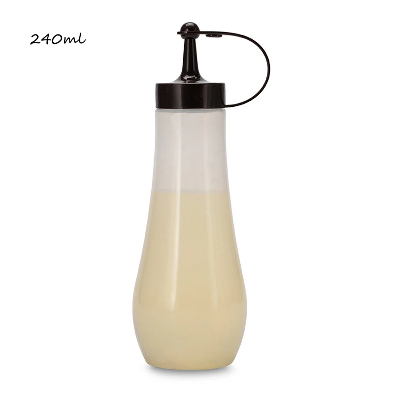 240 ml 黑色挤压酱瓶