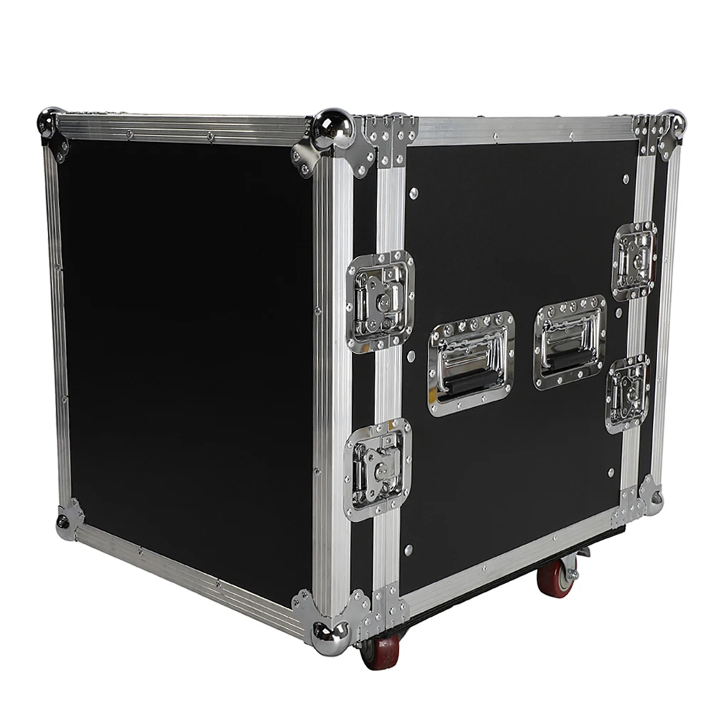 

19inch 4/6/8/10/12U Single Layer Double Door DJ Equipment Cabine Heavy Duty Design DJ device Accessories with included Padlocks