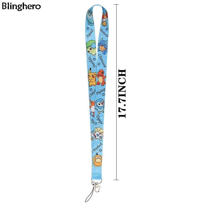 Blinghero Mix Cartoon Pikachu Crayou Shin-chan ремешок для ключей телефона шейный ремешок для USB свисток крутой держатель ID BH0433