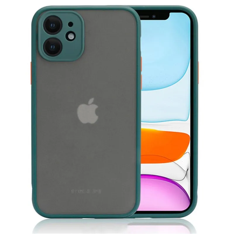 Противоударный армированный чехол для телефона iPhone 11 8 7 6 6S Plus X XS Max XR PRO матовые