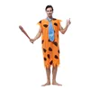 Adult Mens Primitive Savages Costume Fred Flinstones Stone Age Indian Man Cosplay Halloween Carnival Mardi Gras Fancy Dress ► Photo 1/6