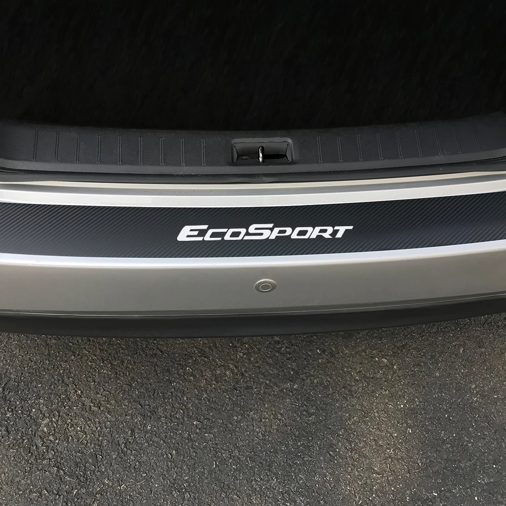Защитная накладка на задний бампер из углеродного волокна для Ford Ecosport |