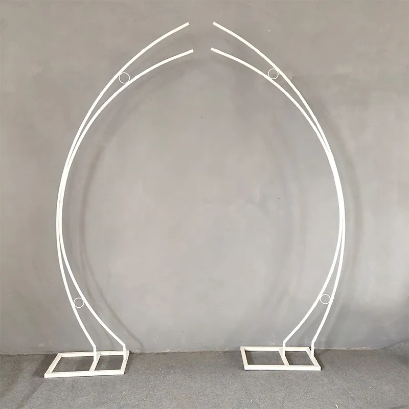 

Wedding props moon archway flower decoration iron frame wedding stage butterfly curved hook arranged welcome area