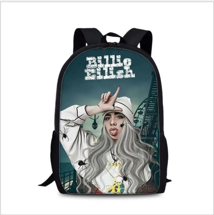 Billie eilish рюкзак Мужская/женская школьная сумка, Студенческая сумка, мужская сумка для ноутбука, новая модная сумка для книг, вместительный рюкзак для путешествий