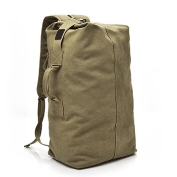 

Men Hiking Bag Travel Luggage Fabala Large Capacity Multi-use Canvas Outdoor Exercise Durable Backpack