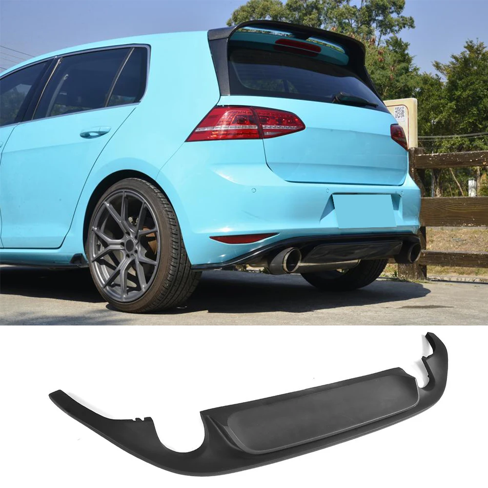 ПУ задний бампер диффузор защита для губ спойлер VW GOLF 7 MK7 GTI хэтчбек 14 16 не