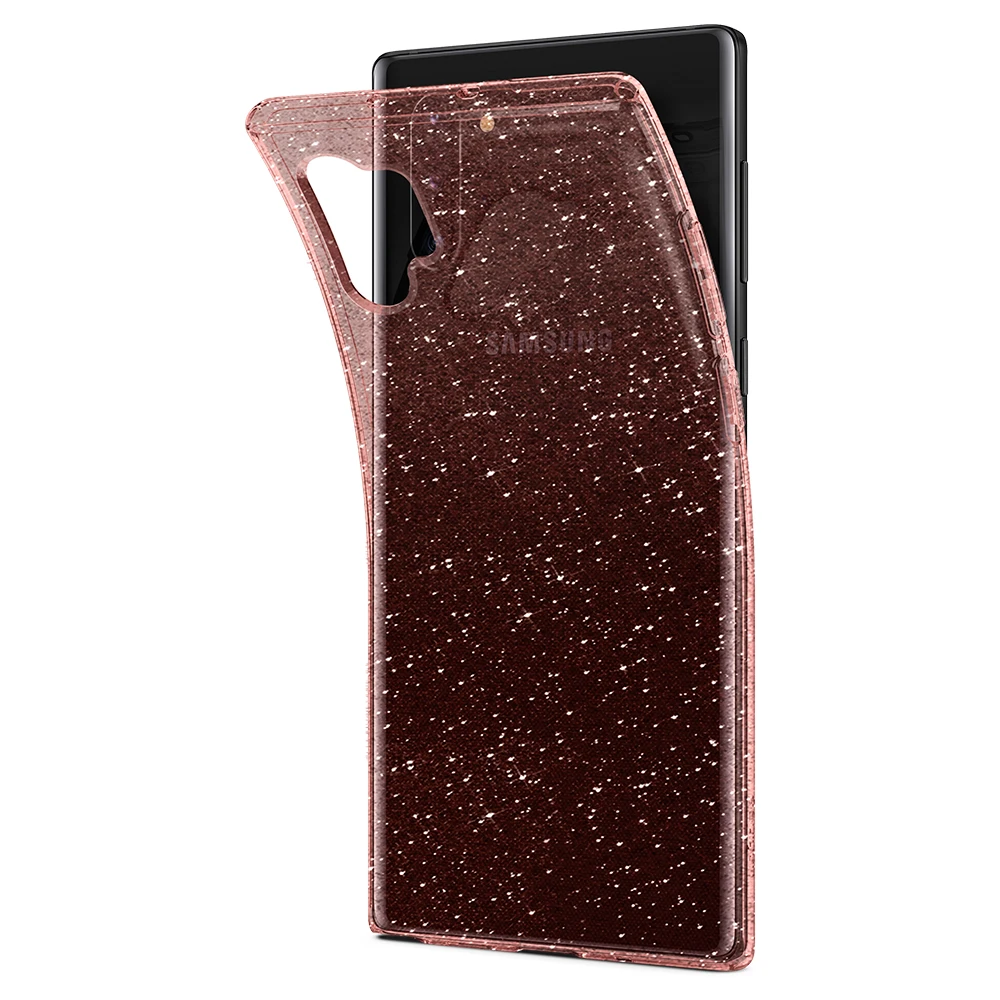 Spigen чехол с жидкими кристаллами для samsung Galaxy Note 10 Plus, модный прозрачный Блестящий гибкий ТПУ чехол s