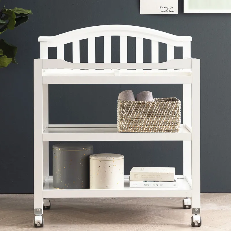 

American Baby Bed Diaper Table Includes Changer Touching Nursing Bath Operation Cleaning