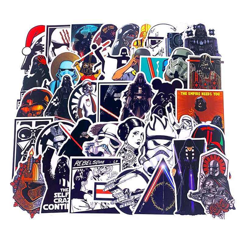 50 видов Звездные войны водонепроницаемый топливный колпачок креативная наклейка для скейтборда на ноутбук багаж ноутбук телефон Стайлинг домашняя игрушка наклейка