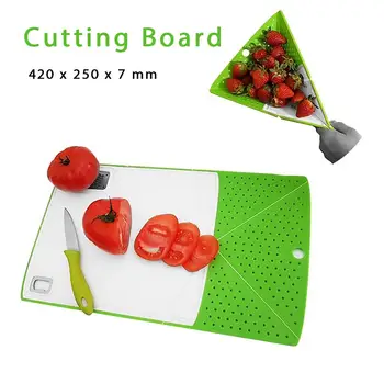 

Multi-functional Folding Cutting Board Plastic Folding Chopping Board Portable Kitchen Board Tools For Vegetable Fruit Cookware