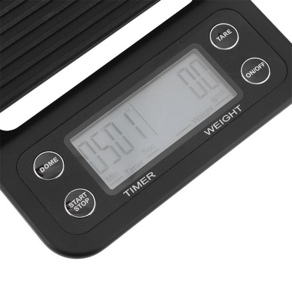 Profession Coffee Scale Digital Drip Coffee Timer Electronic Kitchen Food Cooking Scale Bar ml Weight Balance Backlight