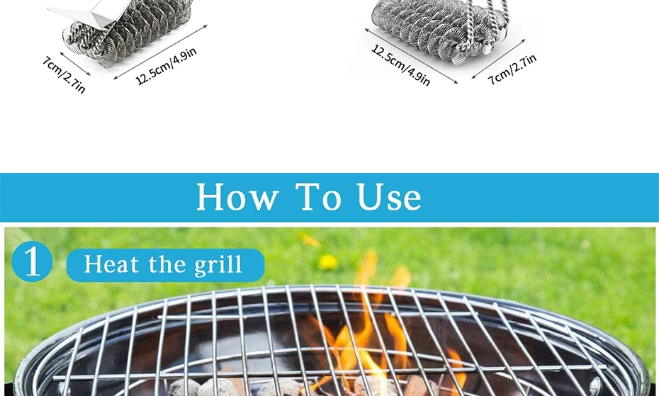 Brosse Électrique Pour Barbecue – Nettoyeur De Grilles 2600mAh, 350 RPM, LED & Acier Inox 304 | Rapide Et Sans Poils