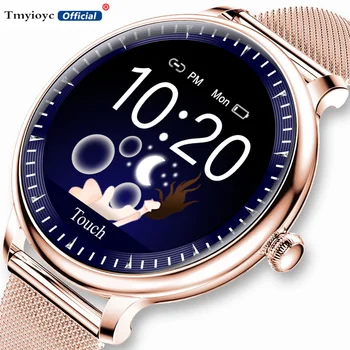 

2020 New Fashion Smart Watch Woman Heart Rate Blood Pressure Physiological Cycle Monitoring Multifunction Ladies Smartwatch+Box
