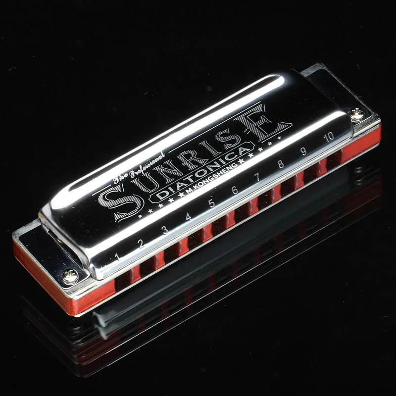 

Sound Hole 10 Hole Blues Blues Harmonica Early Academic Adult Playing Musical Instruments Ebony Comb Harmonica