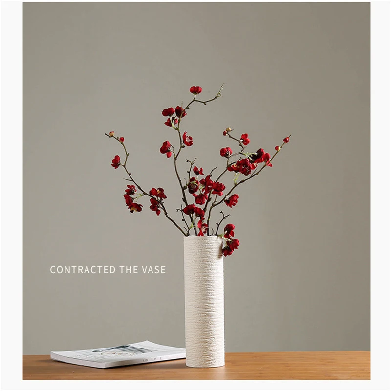 2019Hot lWhite керамическая ваза, домашний декор аксессуары гербарий современный минималистский литературный ваза для домашний Цветочный декор