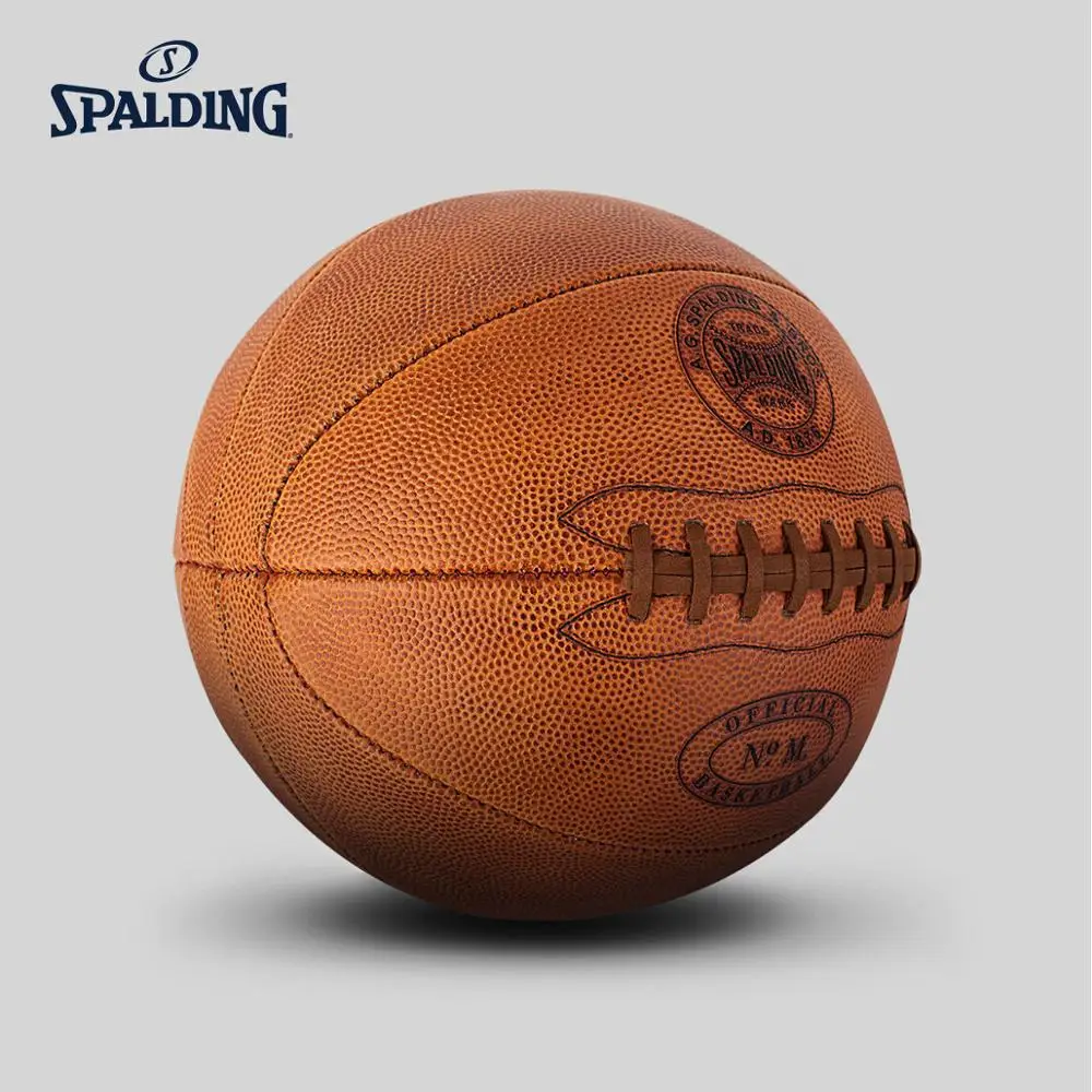 SPALDING оригинал 125 годовщина баскетбол кожа Размер 7 # мяч памяти глобальная серия 76