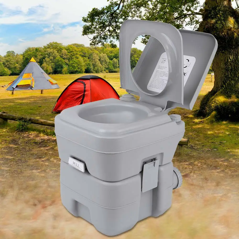 Portable Camping Toilet Mobile Site Travel WC Caravan 20L 
