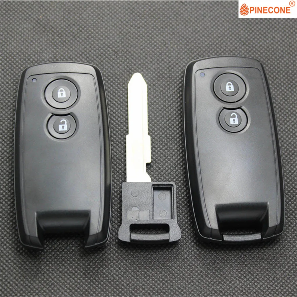 PINECONE Брелок чехол для SUZUKI SX4 XL7 GRAND VITARA SWIFT Key 2 кнопки Uncut Blade Ремонт Замена дистанционного ключа автомобиля оболочки