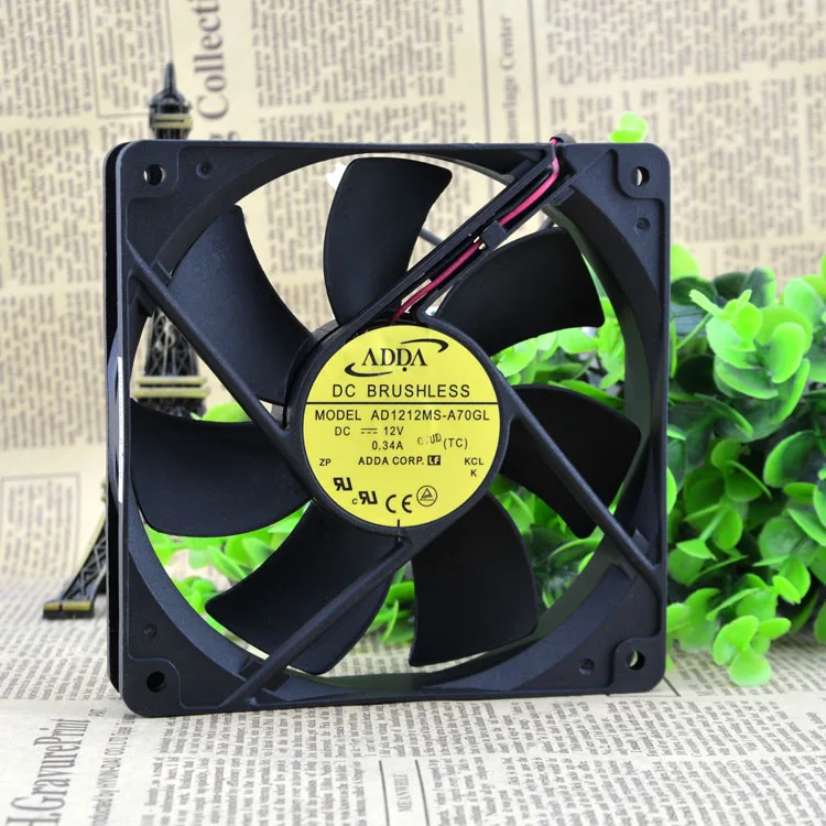 12025 DC12V 0.34A AD1212MS-A70GL 12CM12 защиты электродвигателя Вентилятор охлаждения