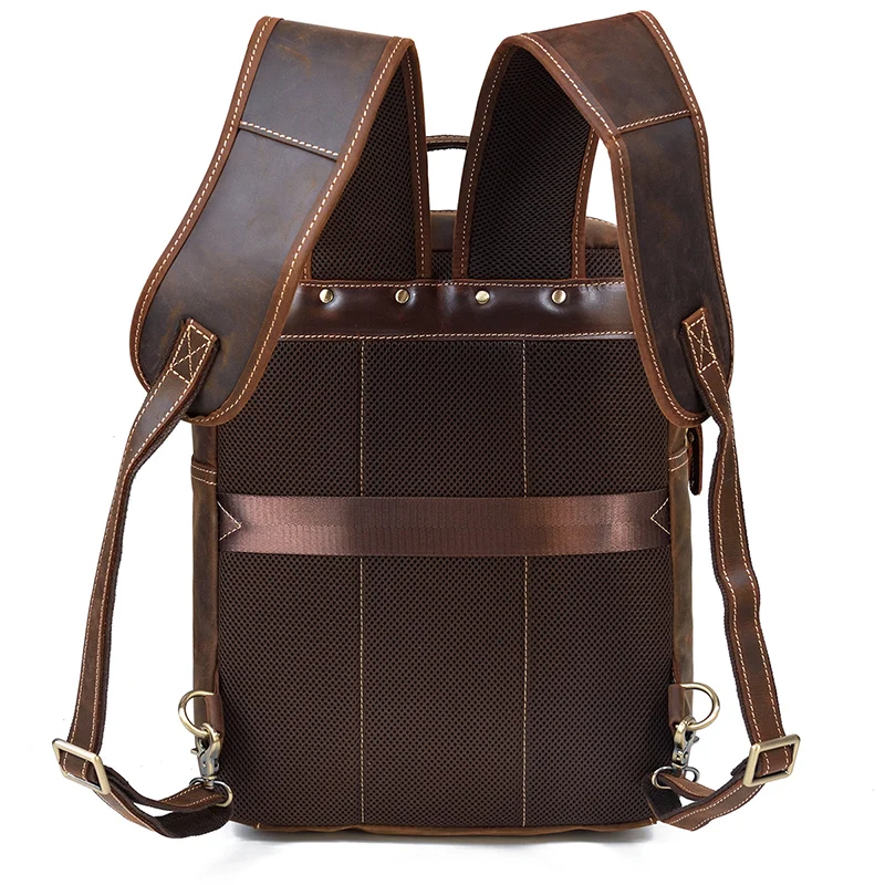 Genuine Leather Backpack Back Display and Carrying System