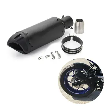 

51mm Motorcycle Motorcross Mufflers Exhaust End Pipe Tailpipe Accessories Fit For Project CB1000R Z800 R3 Ninja 300