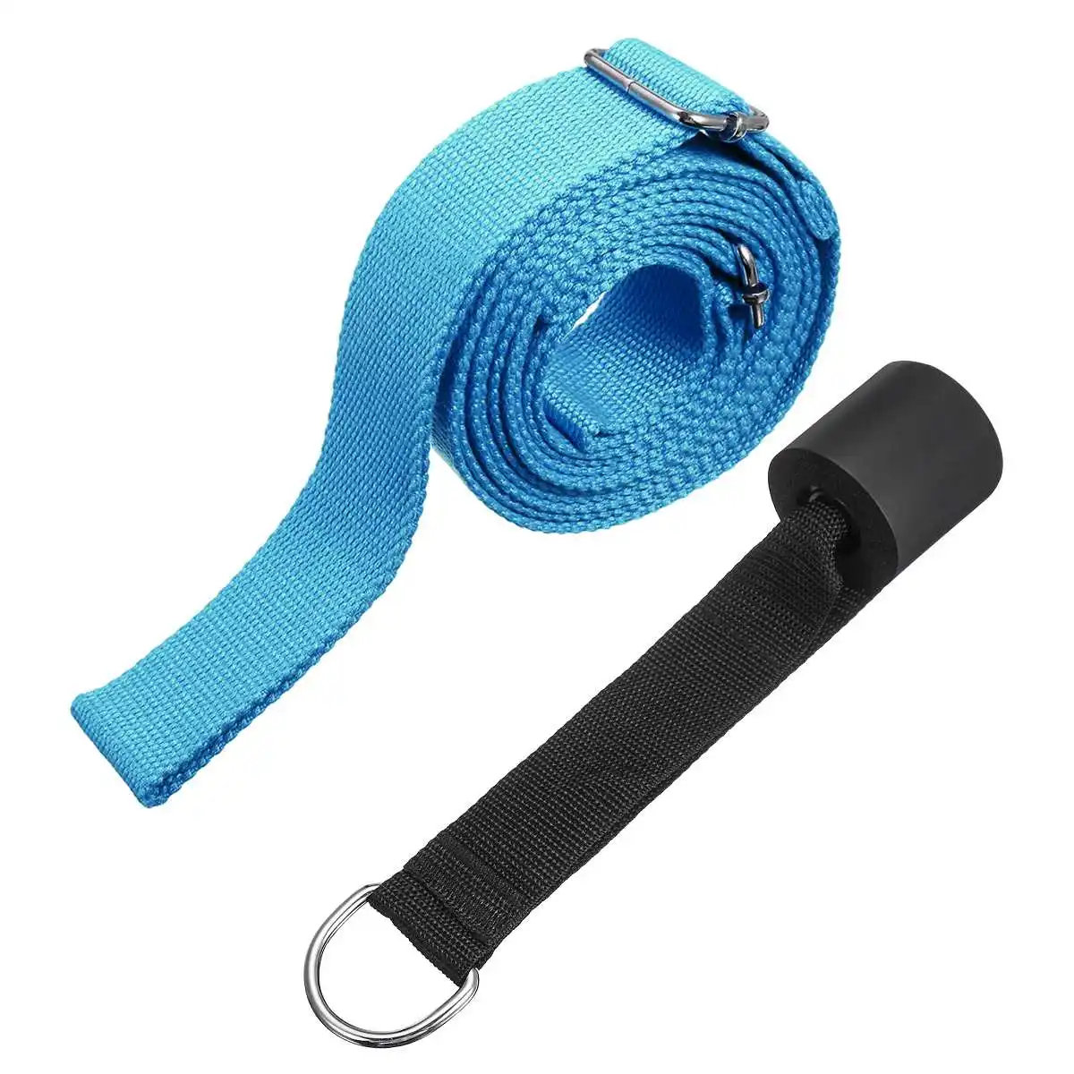 Blue Профессиональный гимнастический носилки для ног Дверь Задняя лента балет для пилатеса и йоги танцевальный ободок спортивный пояс эластичный ремень для фитнеса 5 цветов - Цвет: Blue