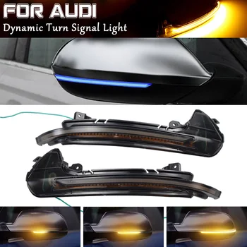 

For Audi A6 RS6 4G C7 7.5 2012-2018 LED Dynamic Turn Signal Blinker Side Rear-View Mirror Indicator Light