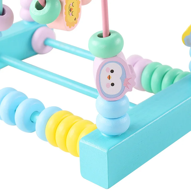 Macarons Children Beaded Bracelet Bead-stringing Toy Early Childhood Baby Toys 0-1-2-Year-Old 3 a Year of Age 6 Educational Forc