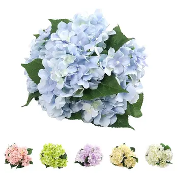 

Artificial Flowers Silk 7 Big Head Hydrangea Bouquet for Wedding, Room, Home, Hotel, Party Decoration and Holiday Gift