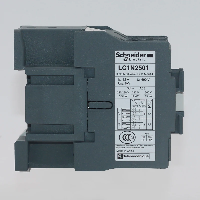 Schneider electric EasyPact D3N 3-ploe contatores LC1N25