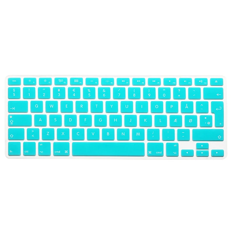 Высокое качество Danmark клавиатура чехол для Apple Macbook Pro 13 15 W. Touch Bar A1706 A1707 силиконовые наклейки для клавиатуры