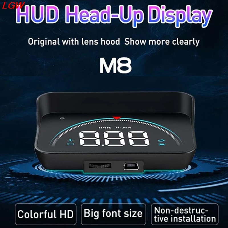 Автомобильный проектор M8 OBD2 II EUOBD системы Предупреждение о превышении скорости |