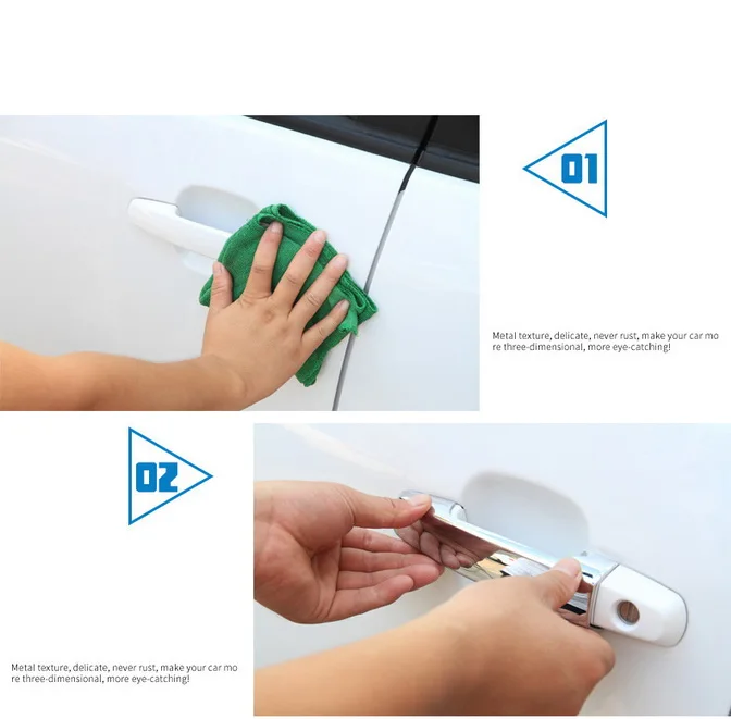1 комплект для Chevrolet Sorento Гальваническая ручка дверная ручка Крышка Щепка XJBJ-XFLSLTLSR17