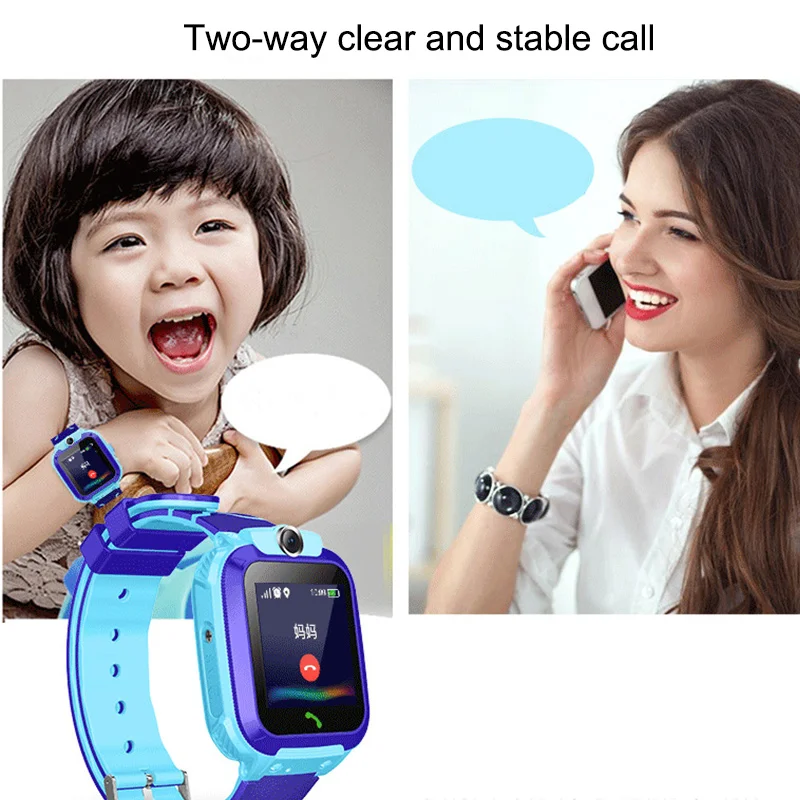 S12 Water Resistant Smart Watch for Children Tracker SOS Call Smart Watch for Children Anti Loss Monitor Baby Wrist Watch Q528