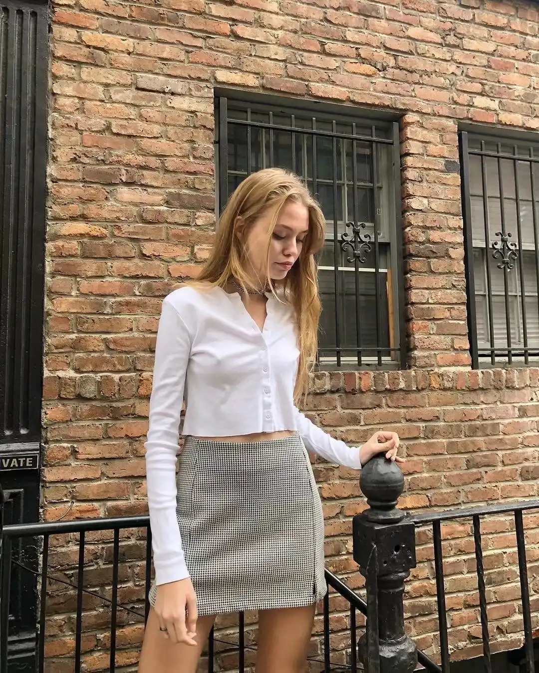 brandy cropped cardigan