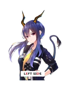 

LEFT SIDE Car Stickers HD Inkjet Engraving Anime Racing Cute Sexy Beauty Car Decal Waterproof Sunscreen Accessories Sticker