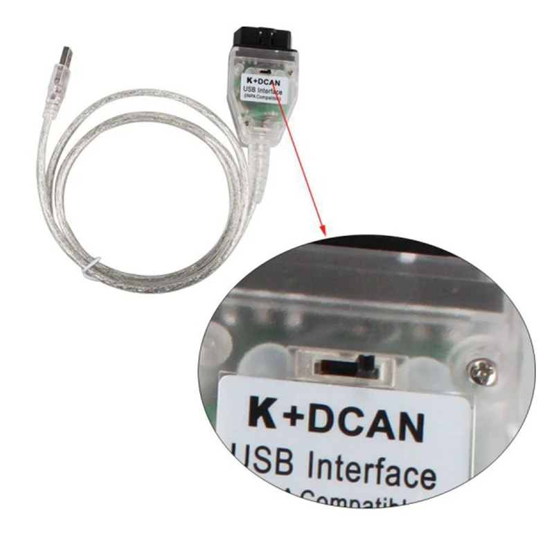 INPA K+ DCAN FTDI FT232RL чип с переключателем для BMW OBD2 кабель сканера USB интерфейс OBD OBD2 автомобильный диагностический инструмент